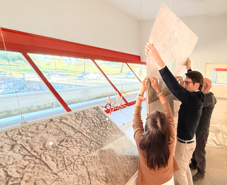 Cosimo Filippini, Rosy e Franco con Cosimo Filippini durante l'allestimento dell'opera per 