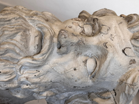 <div><em>Pleres, </em>2025</div><div>Resina</div><div>Dimensioni del volto di <em>Ercole</em></div>